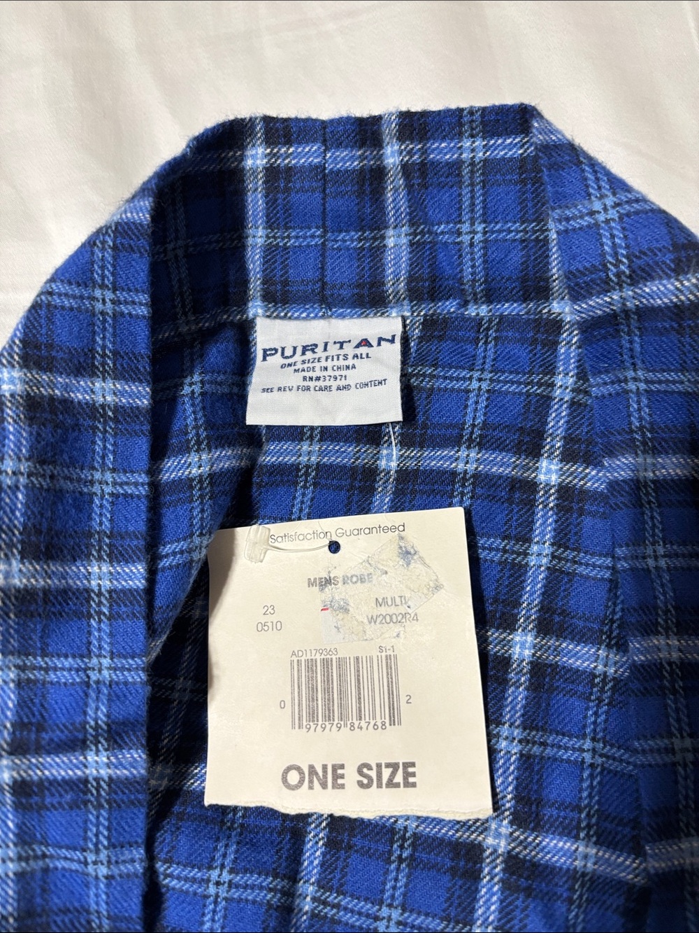 Men's Plaid Robe / Shirt-style Jacket